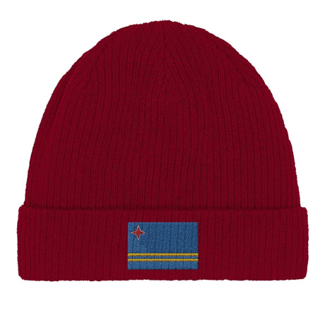 Bonnet coton drapeau d’aruba broderie douce et confortable