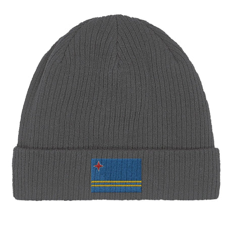 Bonnet coton drapeau d’aruba broderie douce et confortable