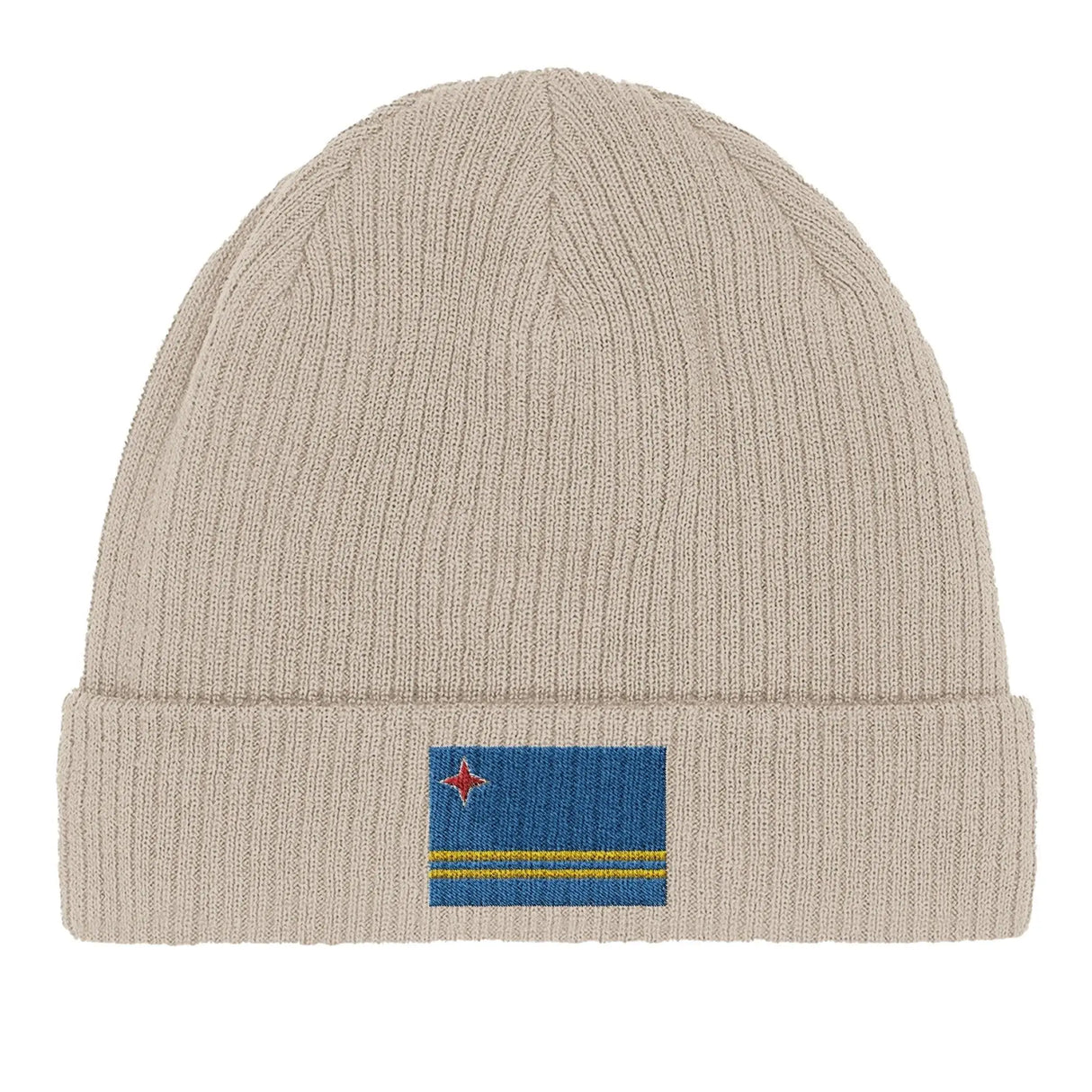 Bonnet coton drapeau d’aruba broderie douce et confortable