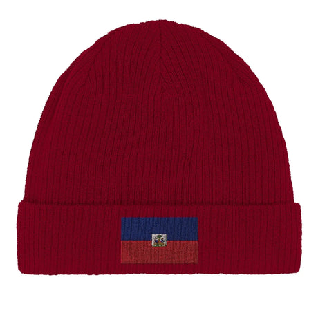 Bonnet coton drapeau d’haïti broderie usage quotidien