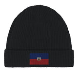 Bonnet coton drapeau d’haïti broderie usage quotidien