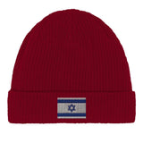 Bonnet coton drapeau d’israël broderie confortable