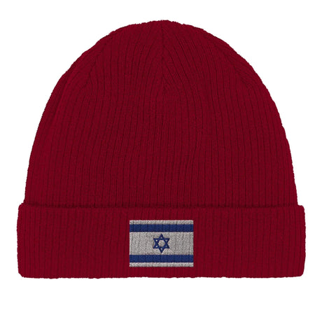 Bonnet coton drapeau d’israël broderie confortable