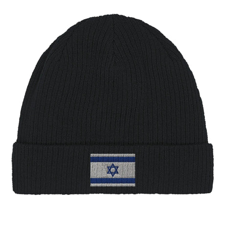 Bonnet coton drapeau d’israël broderie confortable