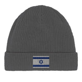 Bonnet coton drapeau d’israël broderie confortable