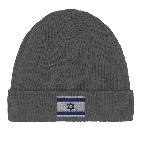 Bonnet coton drapeau d’israël broderie confortable