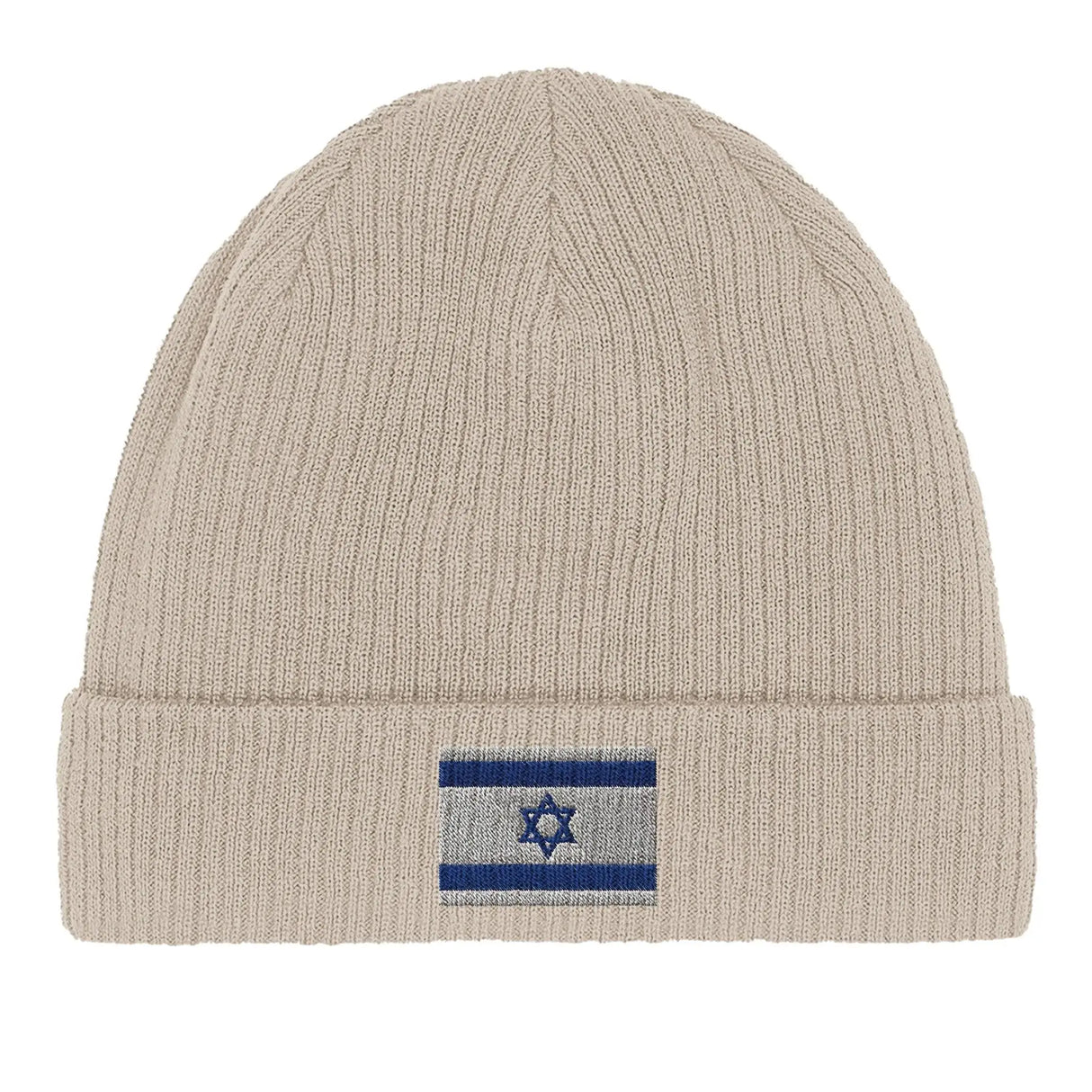 Bonnet coton drapeau d’israël broderie confortable