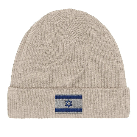 Bonnet coton drapeau d’israël broderie confortable