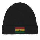Bonnet coton drapeau ghana broderie pour usage quotidien
