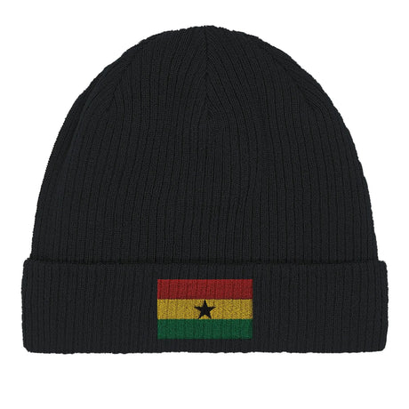Bonnet coton drapeau ghana broderie pour usage quotidien