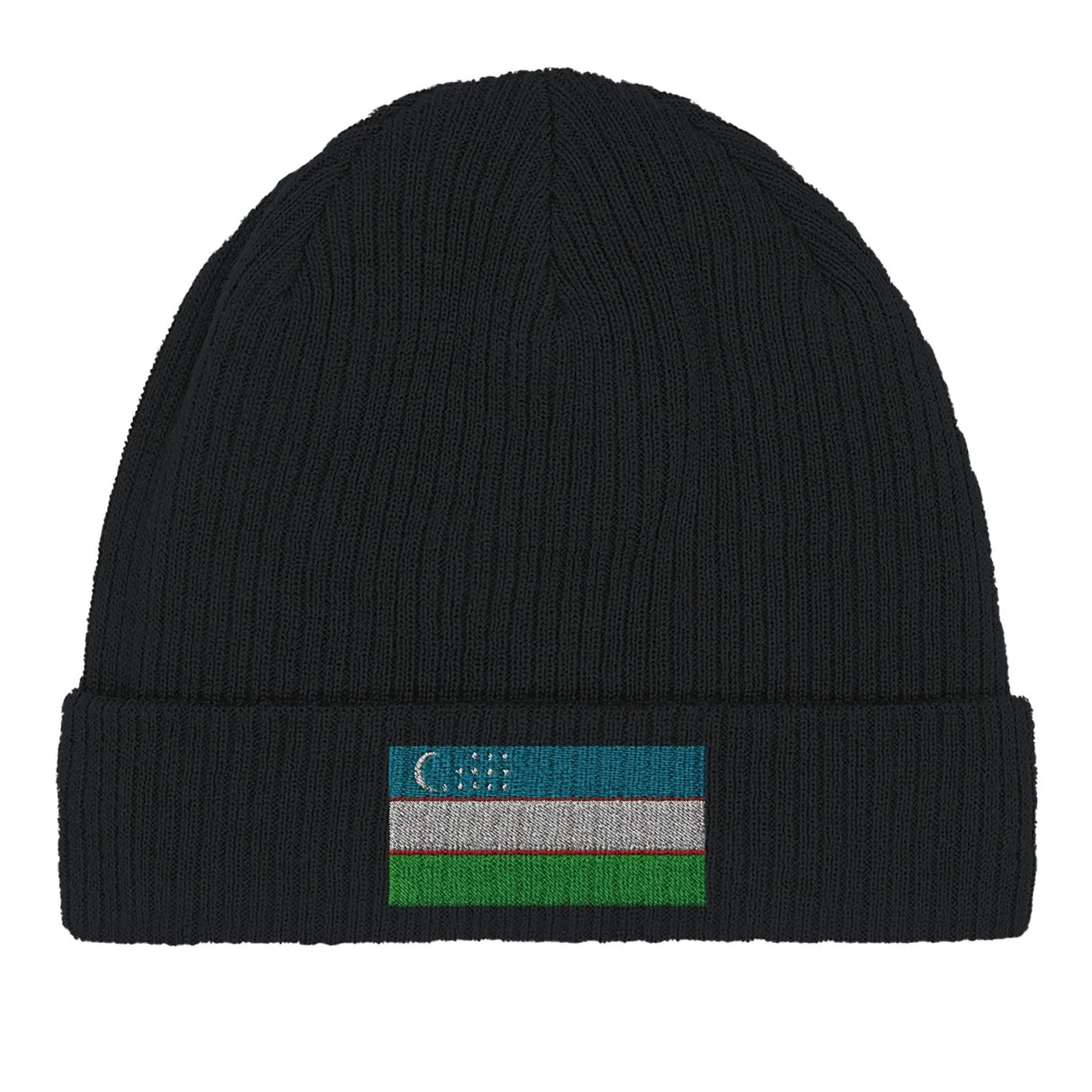 Bonnet coton drapeau ouzbékistan broderie respirant