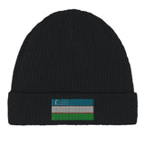 Bonnet coton drapeau ouzbékistan broderie respirant