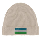 Bonnet coton drapeau ouzbékistan broderie respirant