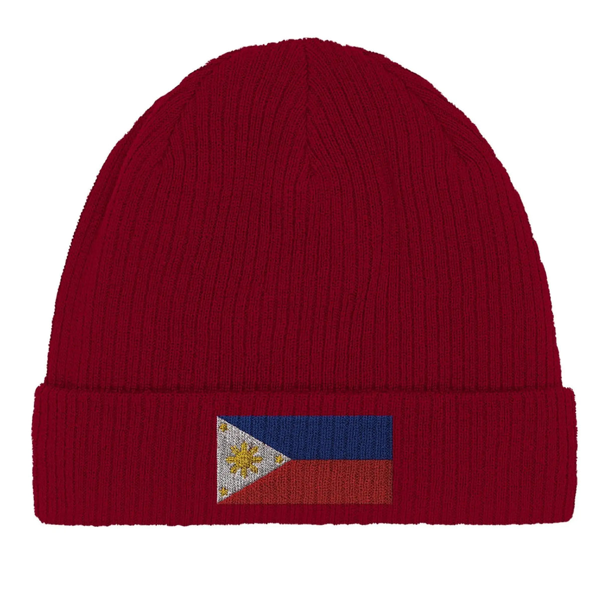 Bonnet coton drapeau philippines broderie usage quotidien