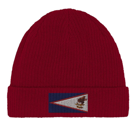 Bonnet coton drapeau samoa américaines broderie respirant
