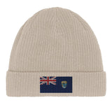 Bonnet coton drapeau tristan da cunha broderie confortable
