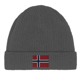 Bonnet coton jan mayen broderie drapeau respirabilité optimale