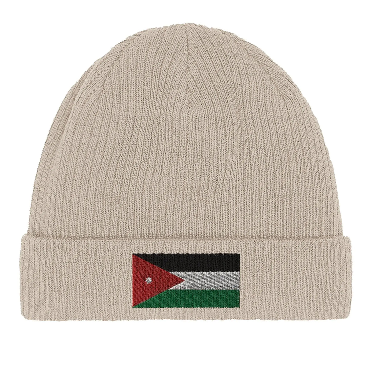 Bonnet coton jordanie broderie drapeau respirabilité optimale