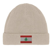 Bonnet coton liban broderie drapeau respirabilité optimale