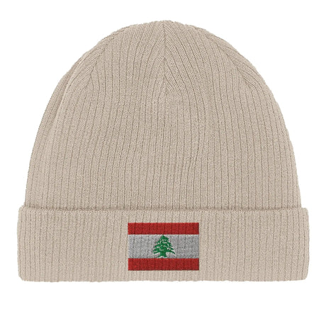 Bonnet coton liban broderie drapeau respirabilité optimale