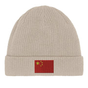 Bonnet coton naturel chine broderie respirabilité optimale