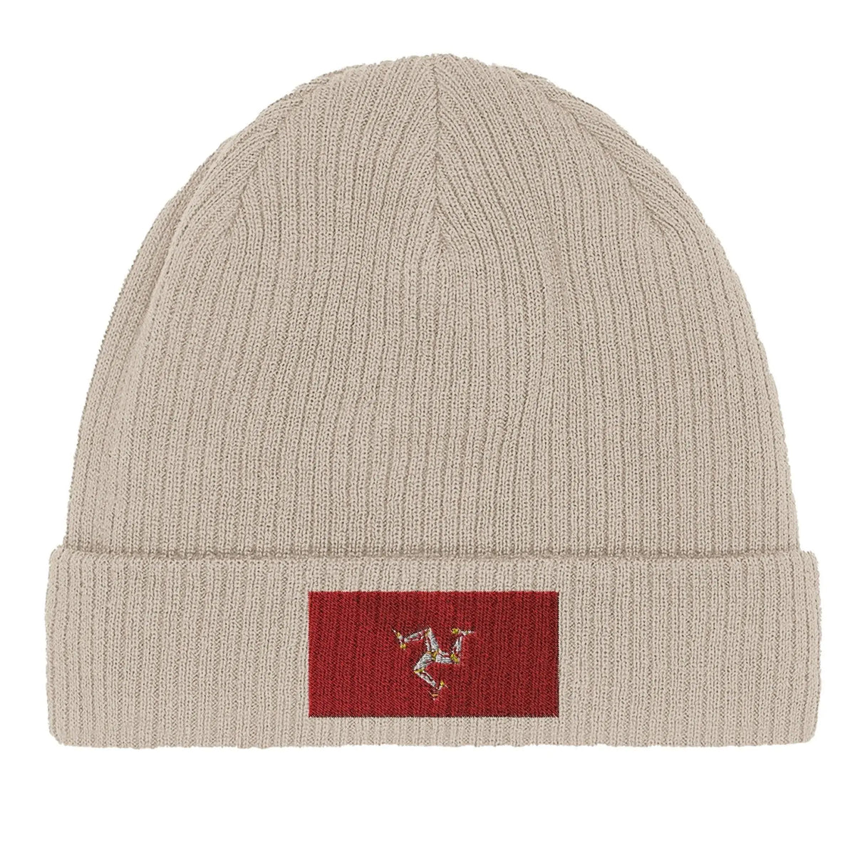 Bonnet coton naturel île de man broderie usage quotidien