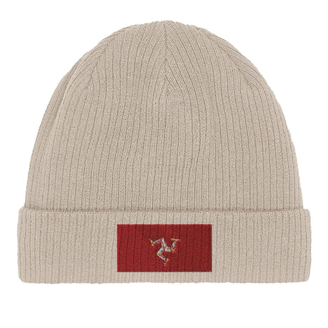 Bonnet coton naturel île de man broderie usage quotidien
