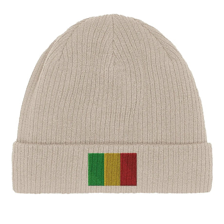 Bonnet coton naturel mali broderie respirabilité optimale