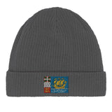 Bonnet coton naturel saint-pierre-et-miquelon broderie