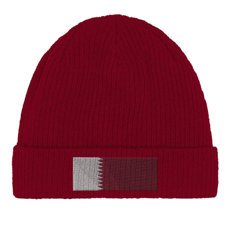 Bonnet coton qatar broderie drapeau avec respirabilité