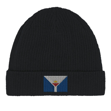 Bonnet coton saint-martin broderie drapeau antilles française