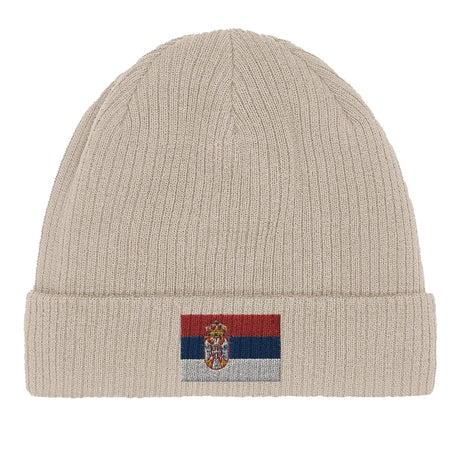 Bonnet coton serbie broderie drapeau respirabilité optimale