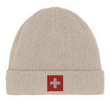 Bonnet coton suisse broderie armoiries respirabilité optimale