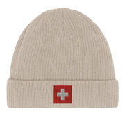 Bonnet coton suisse broderie armoiries respirabilité optimale