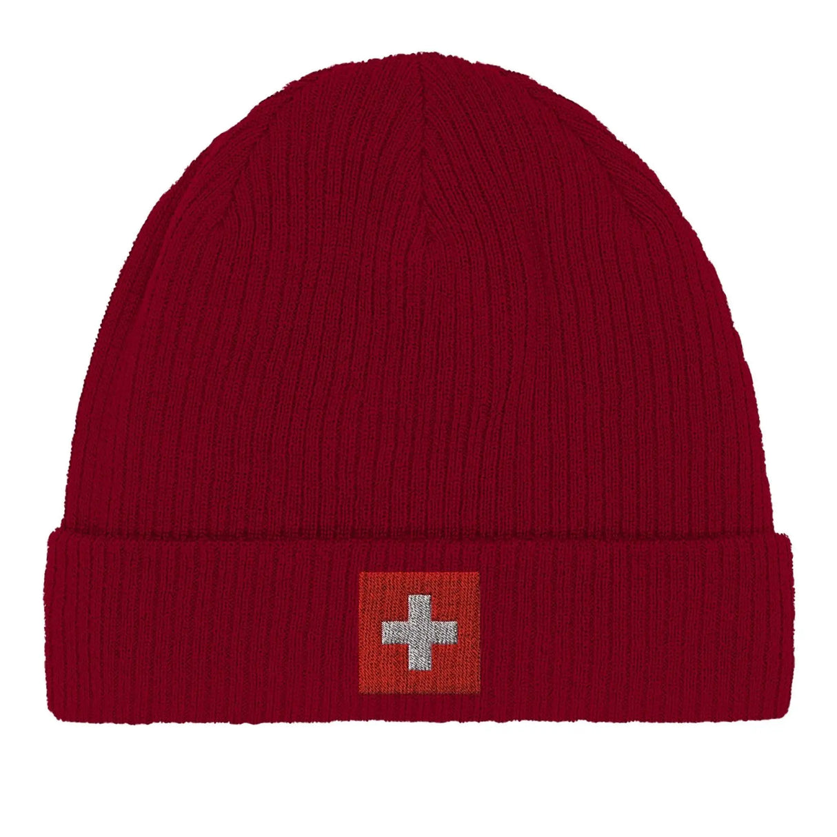 Bonnet coton suisse broderie armoiries respirabilité optimale