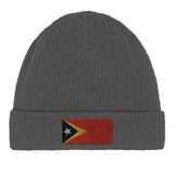 Bonnet coton timor oriental broderie drapeau confortable