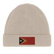 Bonnet coton timor oriental broderie drapeau confortable