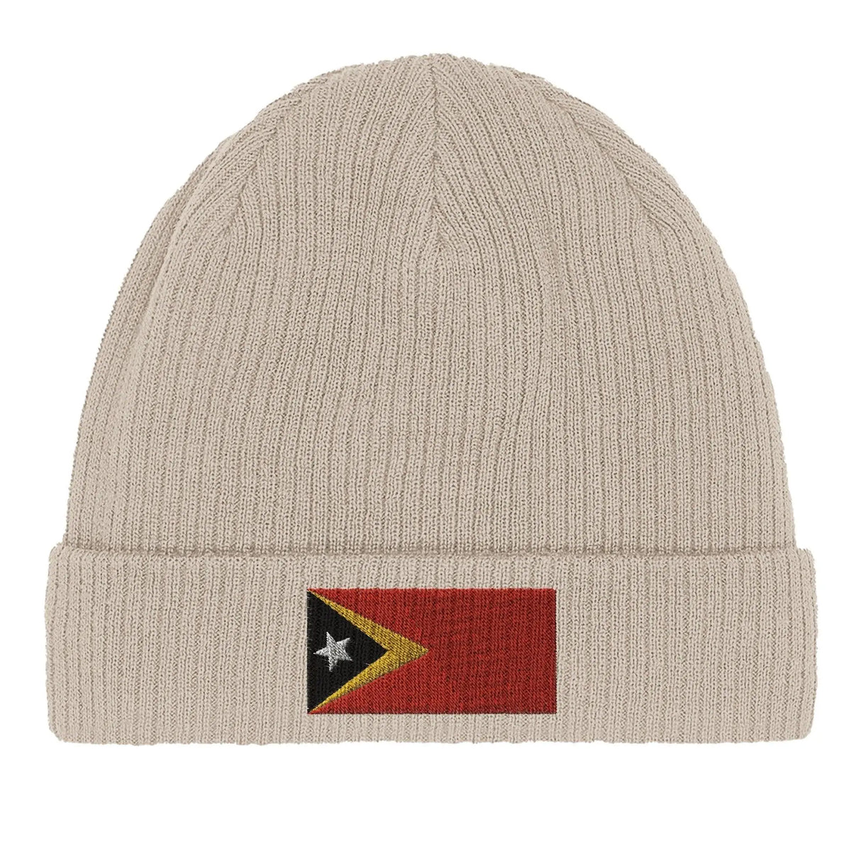 Bonnet coton timor oriental broderie drapeau confortable