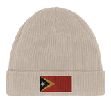 Bonnet coton timor oriental broderie drapeau confortable