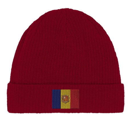 Bonnet en coton Drapeau d'Andorre - Pixelforma 