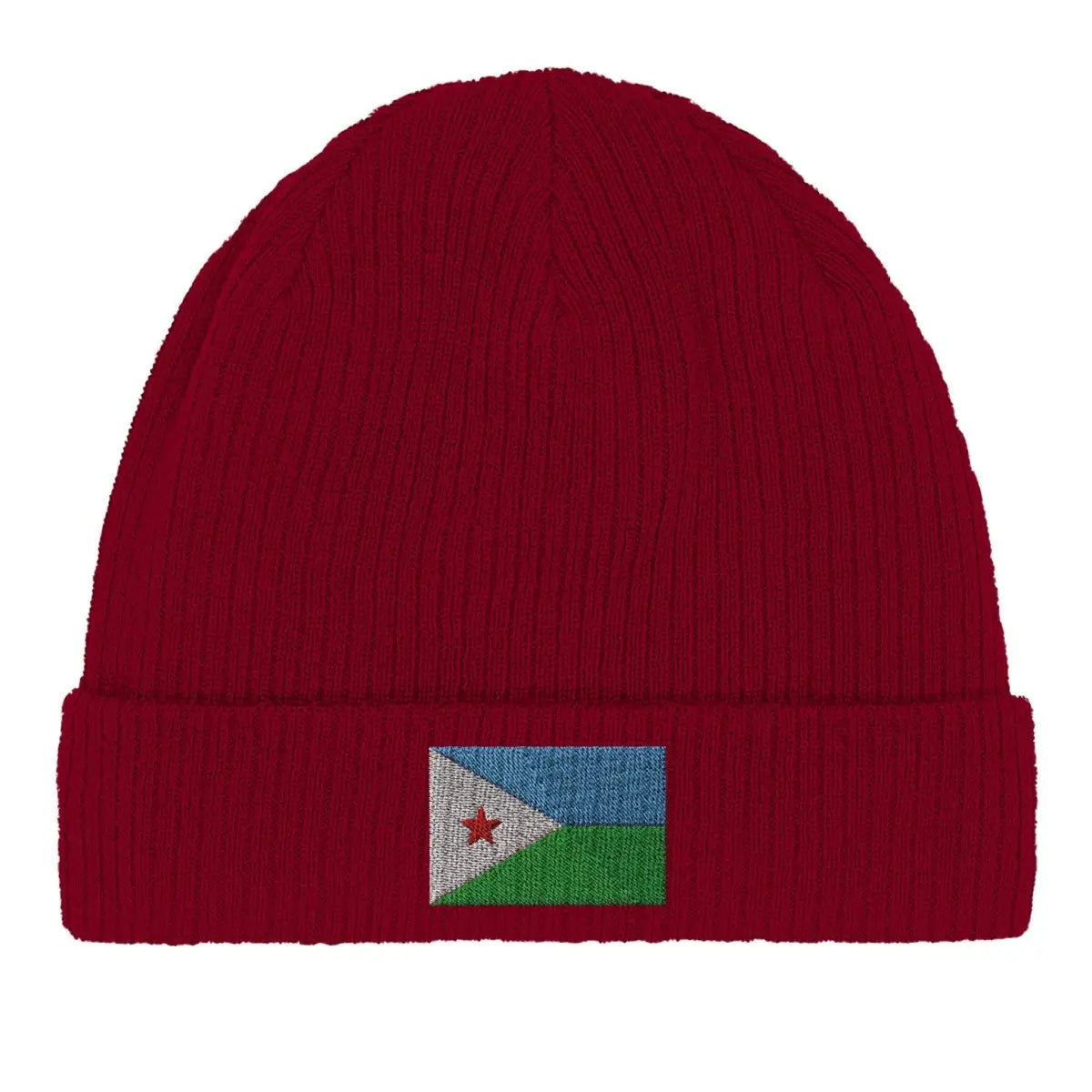 Bonnet en coton Drapeau de Djibouti - Pixelforma 