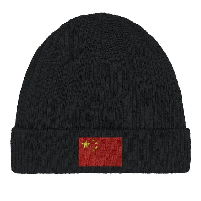 Bonnet en coton Drapeau de la Chine - Pixelforma 