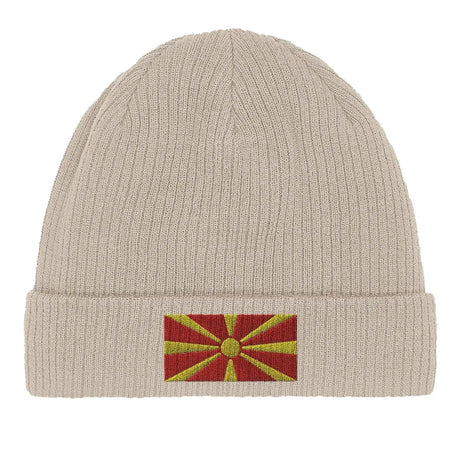 Bonnet en coton Drapeau de la Macédoine du Nord - Pixelforma 