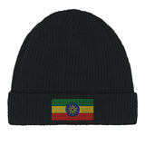Bonnet en coton drapeau de l’éthiopie - pixelformaflag