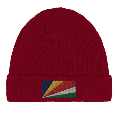 Bonnet en coton Drapeau des Seychelles - Pixelforma 