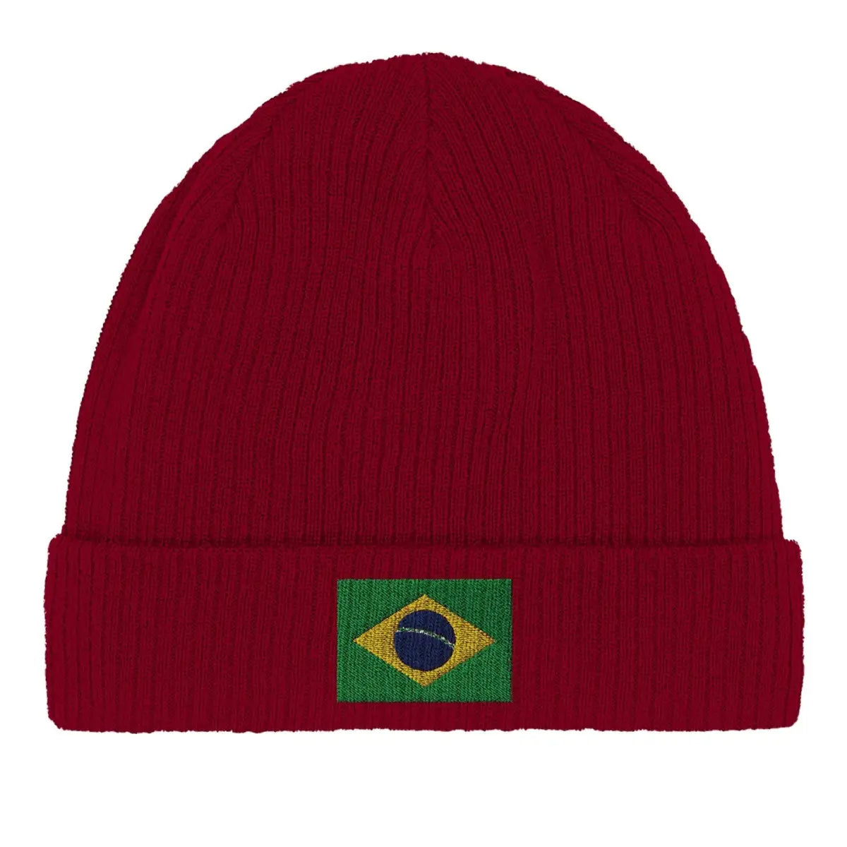 Bonnet en coton Drapeau du Brésil - Pixelforma 