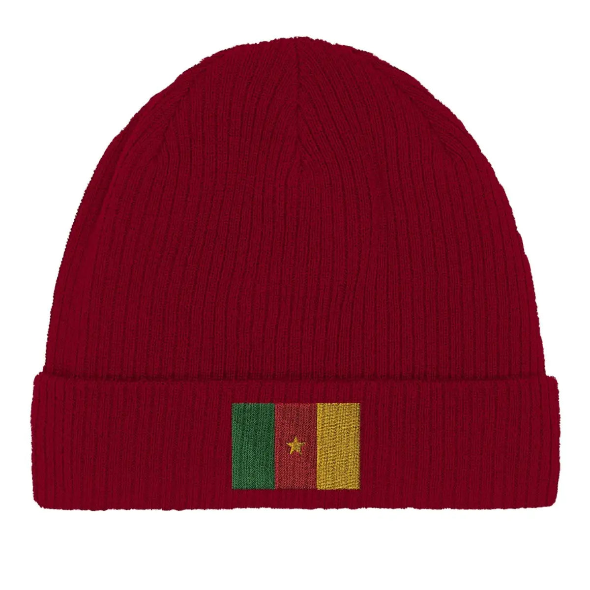 Bonnet en coton Drapeau du Cameroun - Pixelforma 