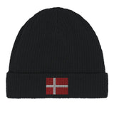 Bonnet en coton Drapeau du Danemark - Pixelforma 