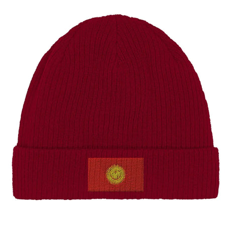 Bonnet en coton drapeau du kirghizistan - pixelformaflag