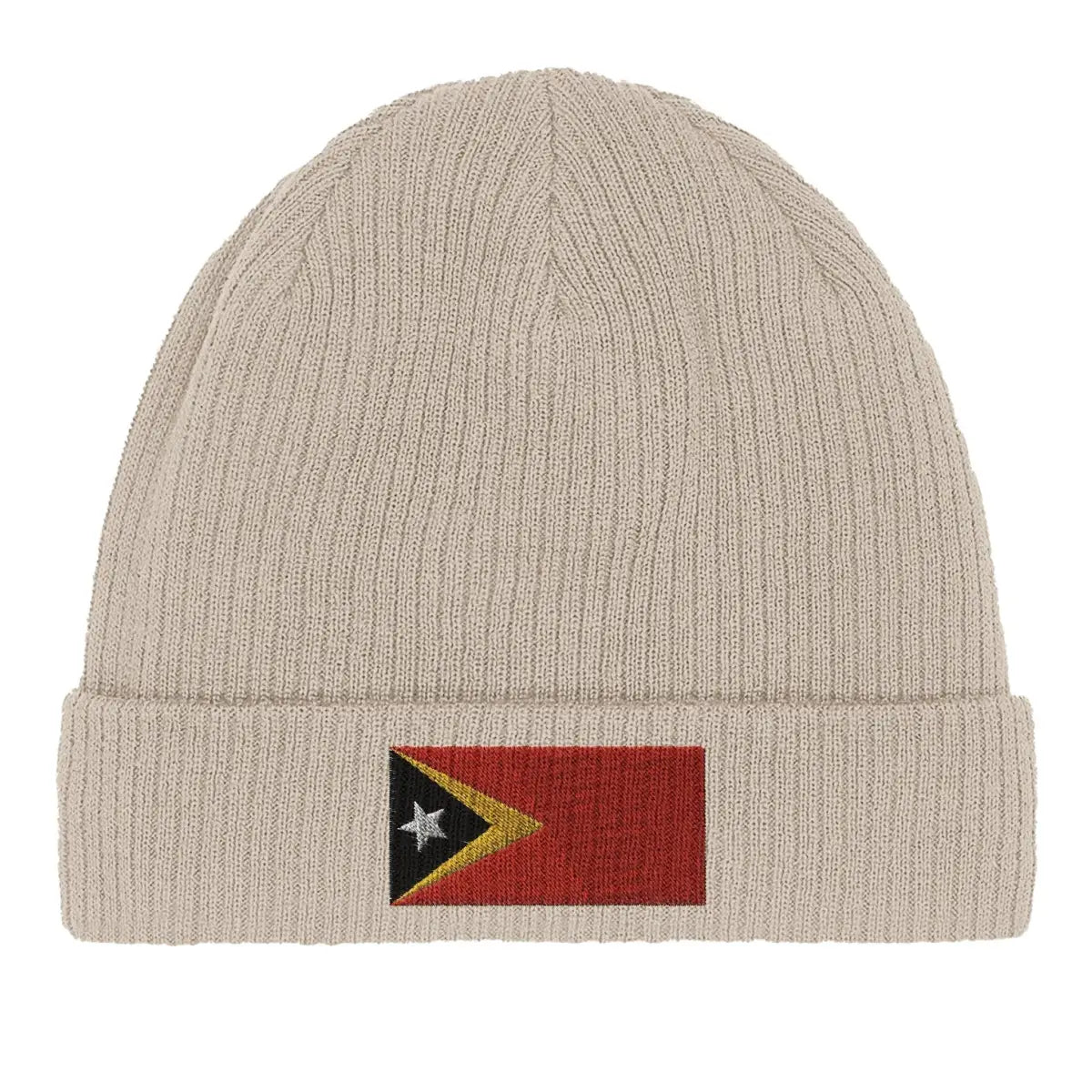 Bonnet en coton Drapeau du Timor oriental - Pixelforma 